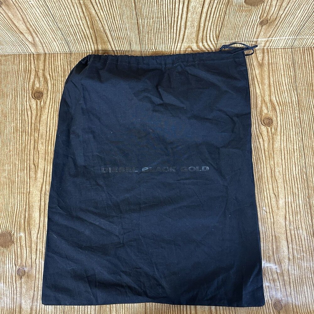 Diesel Dust Bag Diesel‎ Black Gold Drawstring Black  19”x15”